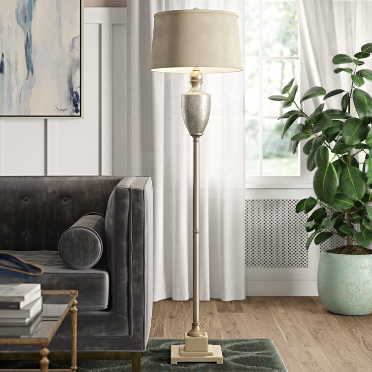 Mercury glass outlet floor lamp